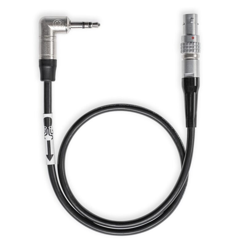 Cable Tentacle Sync para conectar y sincronizar dispositivos de audio con cámaras RED KOMODO, ideal para producción audiovisual profesional.