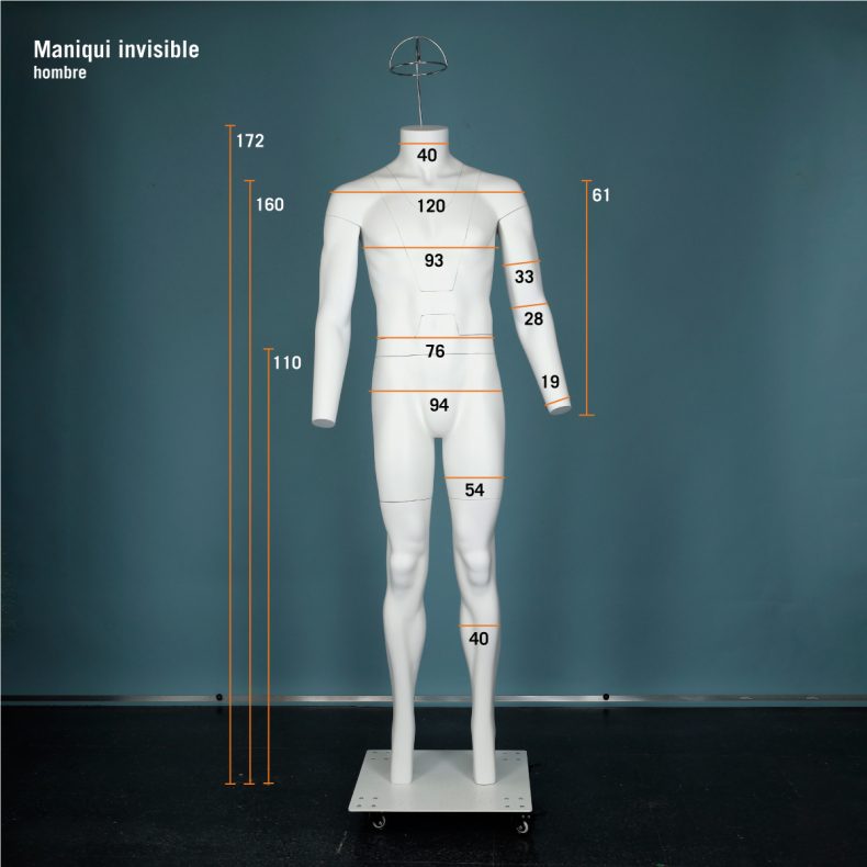 Alquiler - Maniquí invisible - torso hombre